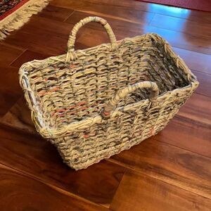 Recycled Newspaper Basket